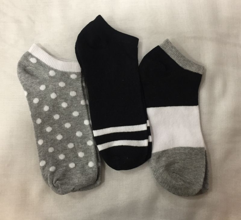 ponožky moodo 37/40- černá/šedá/bílá