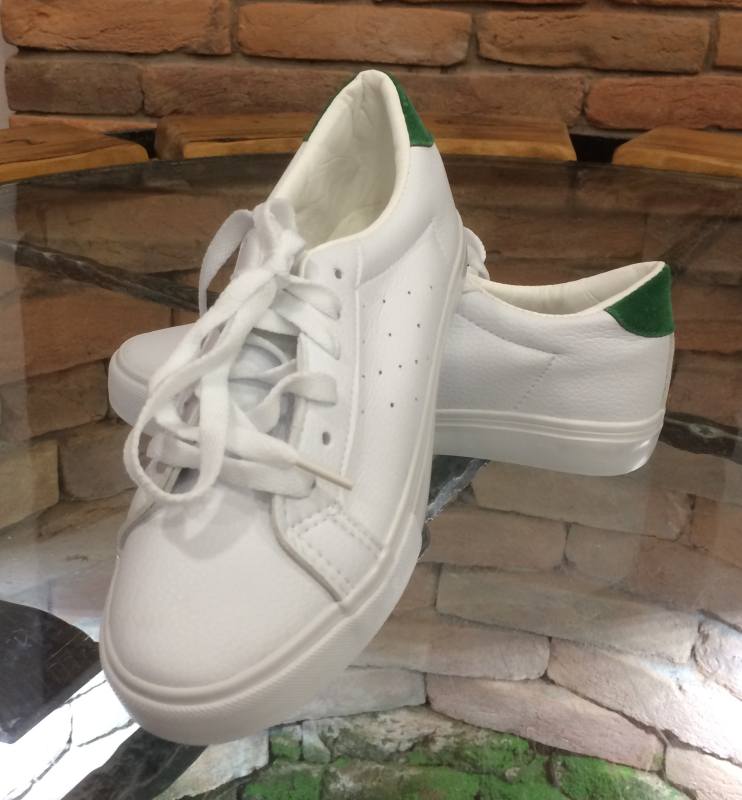 obuv  37- bílá/zelená